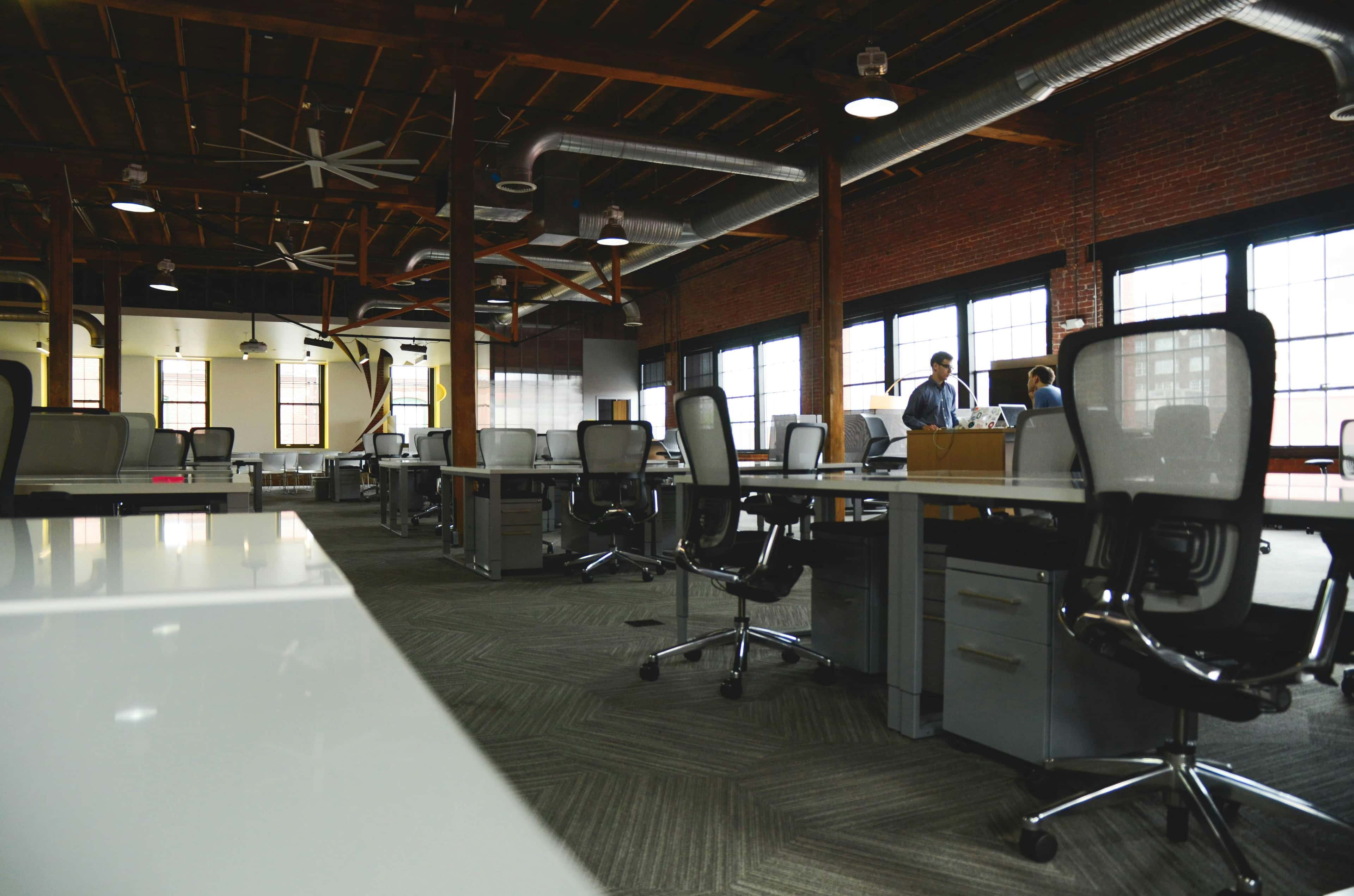 Modern open plan office space in Birmingham