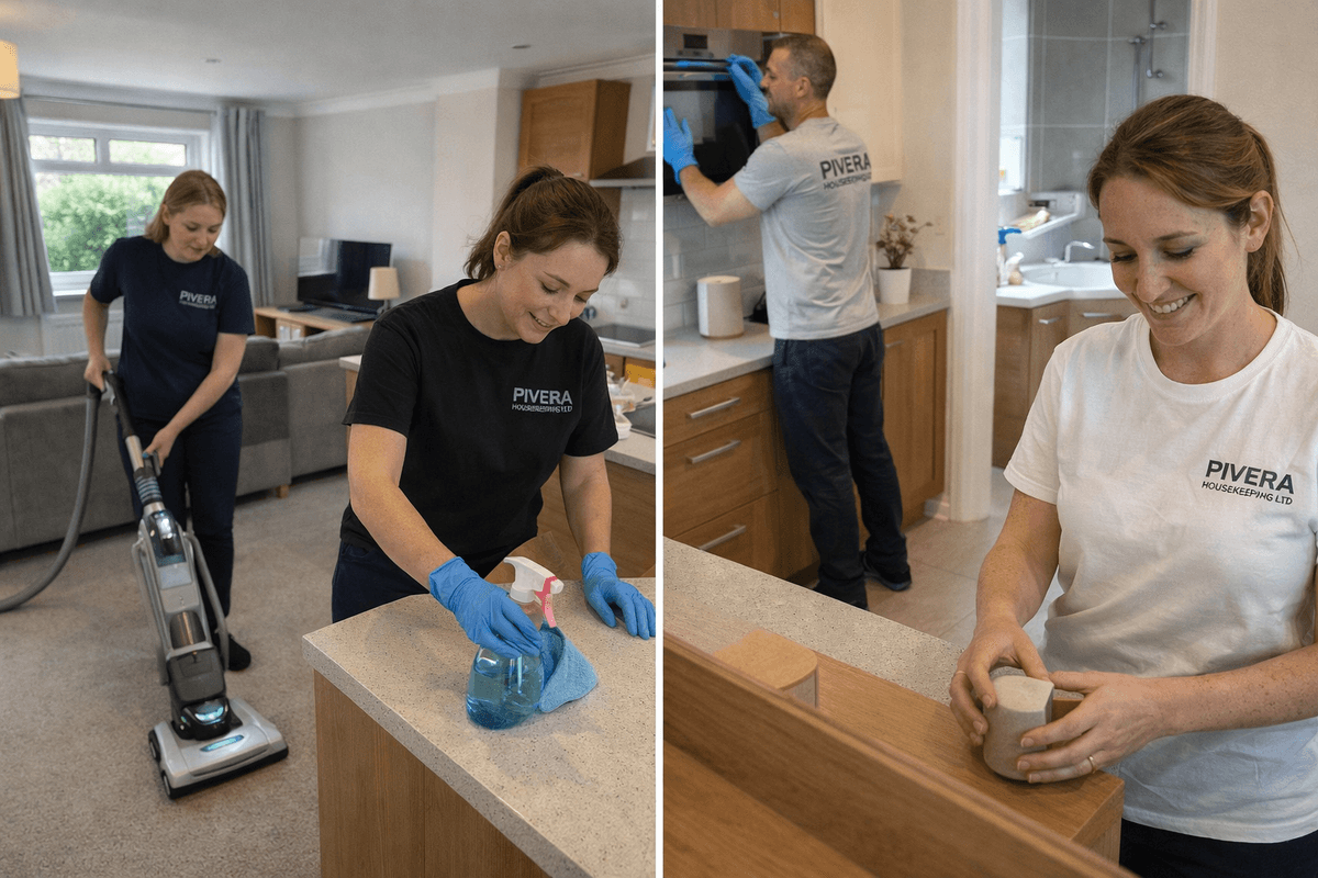 Pivera Housekeeping team cleaning homes across Birmingham